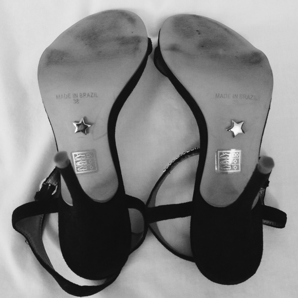 DONATED! KG by Kurt Geiger Strappy Black Suede High Heels - Picture 8 of 8